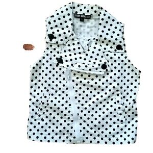 Baby Monster Girls‎ Polka Dot Moto Vest Size 18-24M
